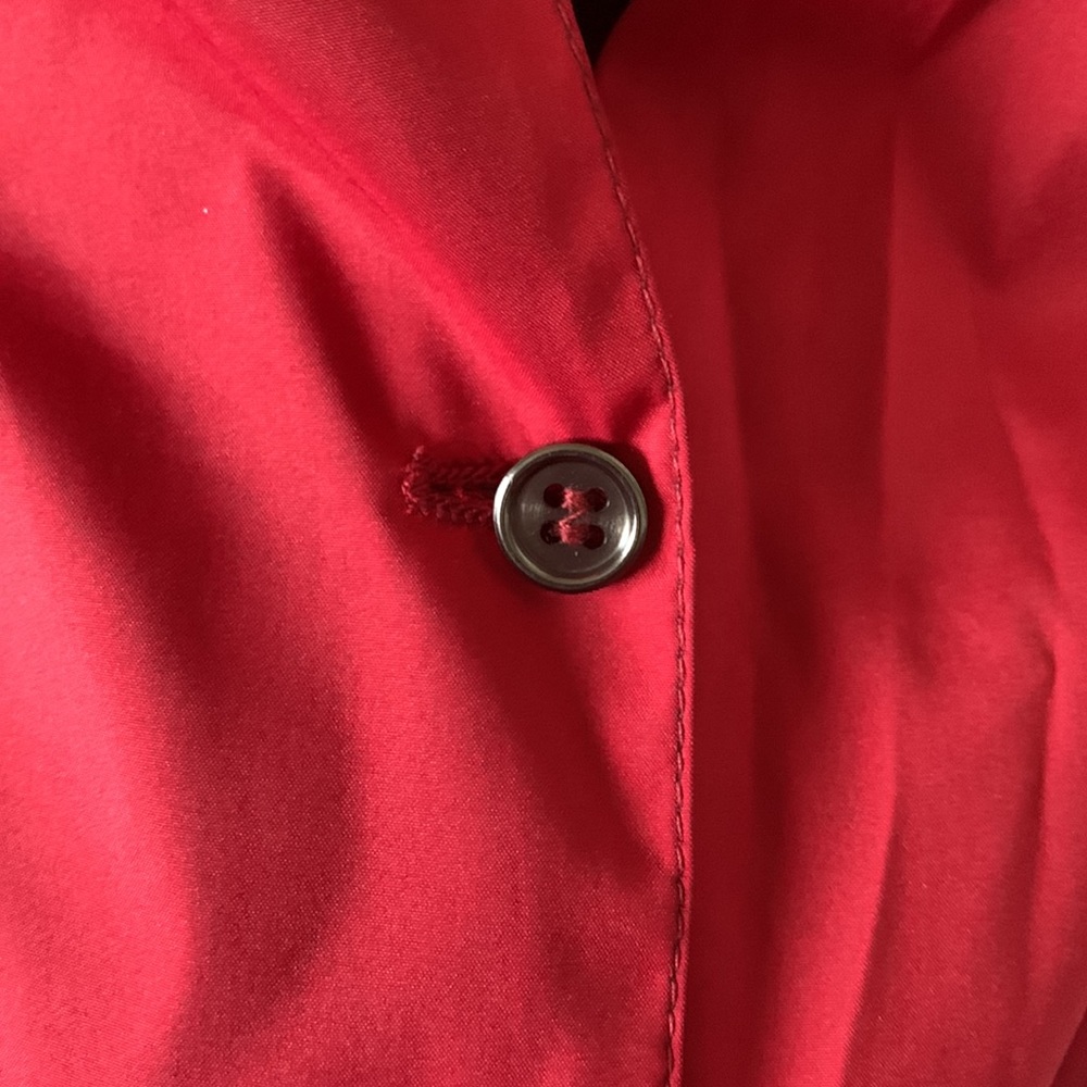 Prada Red Lightweight Button-Front Jacket - image 6